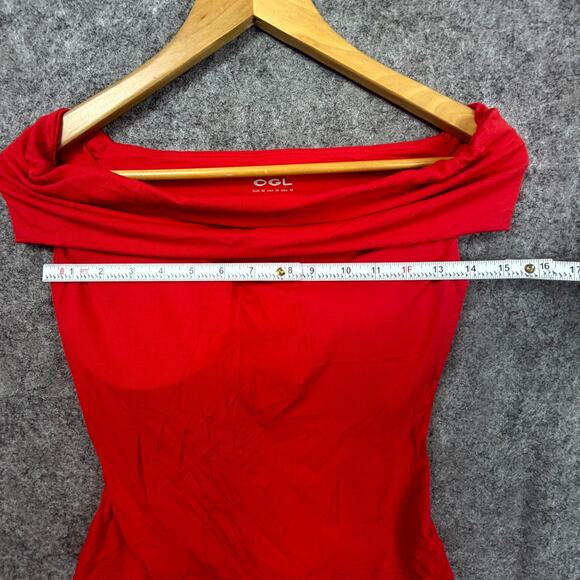 OGL Move Brami Top Womens M Red Multi-Wear Versatile Necklines Built in Bra - Picture 4 of 8